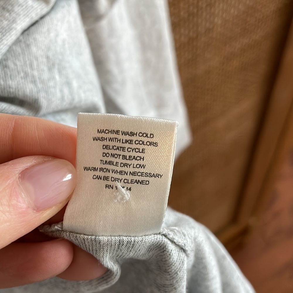 Billy Reid Gray Henley Mens M - Picture 5 of 7